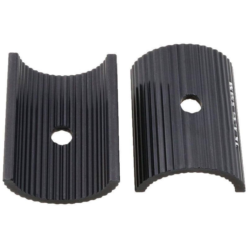 heyous 1 Pair Black 25.4 to 31.8MM Cycling Parts Components Bike Handlebar Shim Bicycle Handlebar Stem Shim Handle Bar Adapter Reducer Aluminum Alloy Clamp Spacer Conversion Shims - Image 2